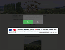 Tablet Screenshot of champagne-charpentier-yvan.com